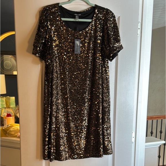 Chico's Black Sequin Dress - Picture 1 of 5